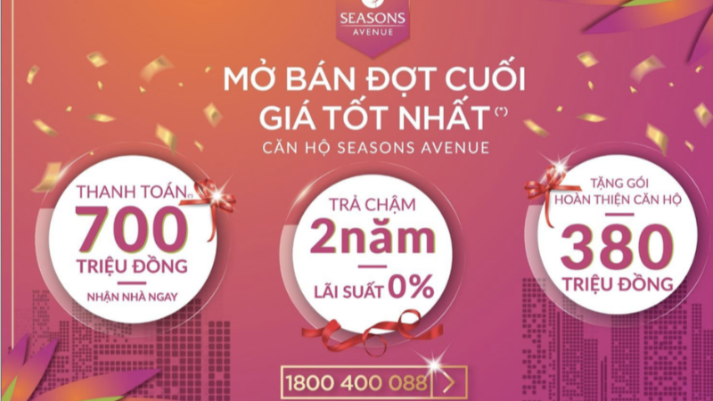 Chung Cư Season Avenue - Chương Trình Đồng Giá