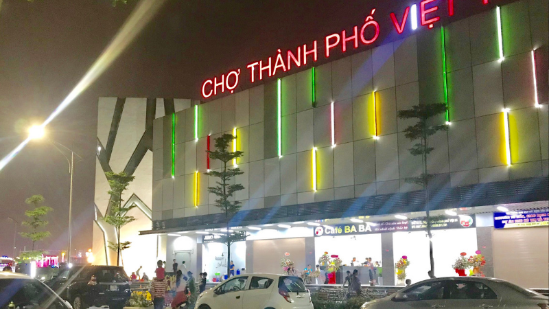 NHÀ PHỐ THƯƠNG MẠI CHỢ TRUNG TÂM VIỆT TRÌ